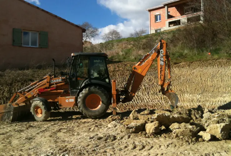 Terrassement enrochement sur Venerque, Nailloux, Baziege, Castanet.